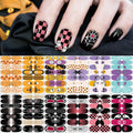36 Sheets 1860 Pcs French Tip Nail Guides. Self-Adhesive French V-Shaped Moon Shaped Manicure Strip Stickers for Edge Auxiliary Black DIY Decoration Stencil Tools : Beauty & Personal Care