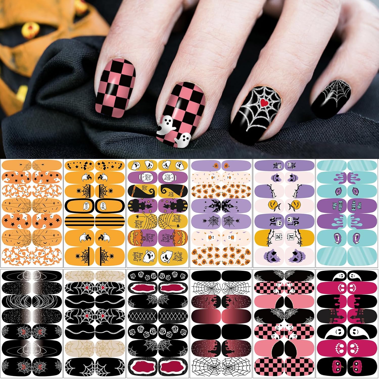 36 Sheets 1860 Pcs French Tip Nail Guides. Self-Adhesive French V-Shaped Moon Shaped Manicure Strip Stickers for Edge Auxiliary Black DIY Decoration Stencil Tools : Beauty & Personal Care
