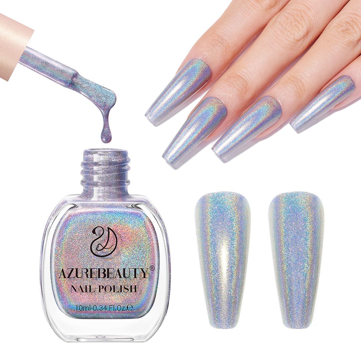 AZUREBEAUTY Milky White Translucent Nail Polish – Quick Dry. Long-Lasting. Natural Jelly Glossy Finish for DIY Manicure & Nail Art. Salon Quality for Women : Beauty & Personal Care