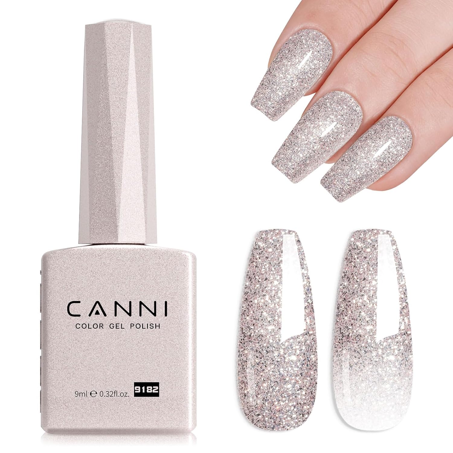 CANNI Light Pink Gel Nail Polish. 1Pcs Baby Pink Gel Polish Soft Pale Color High Gloss Soak Off U V Nail Manicure Salon DIY : Beauty & Personal Care