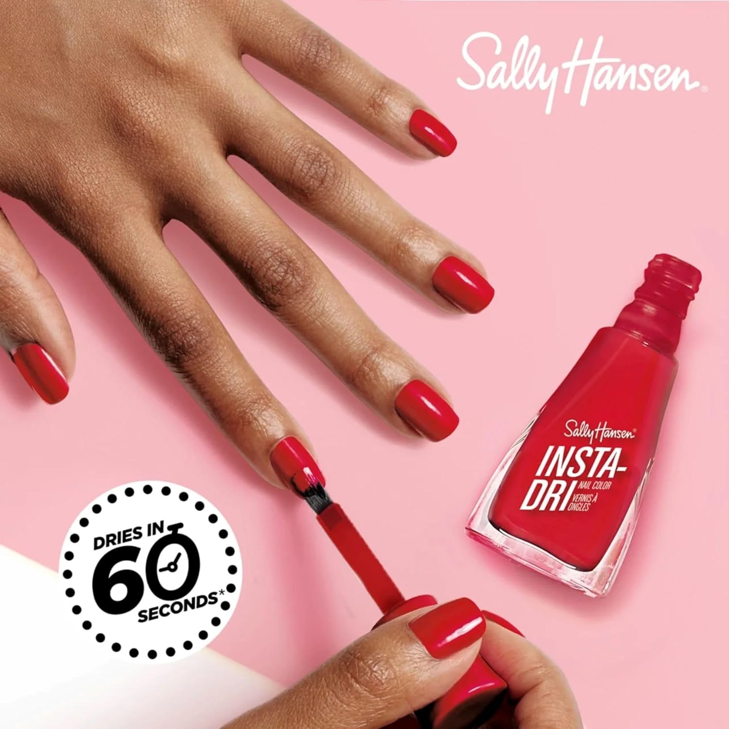 Sally Hansen Insta-Dri®. Clearly Quick. Quick Dry. Long Lasting. Streak-Free Shine. Clear Nail Polish : Beauty & Personal Care