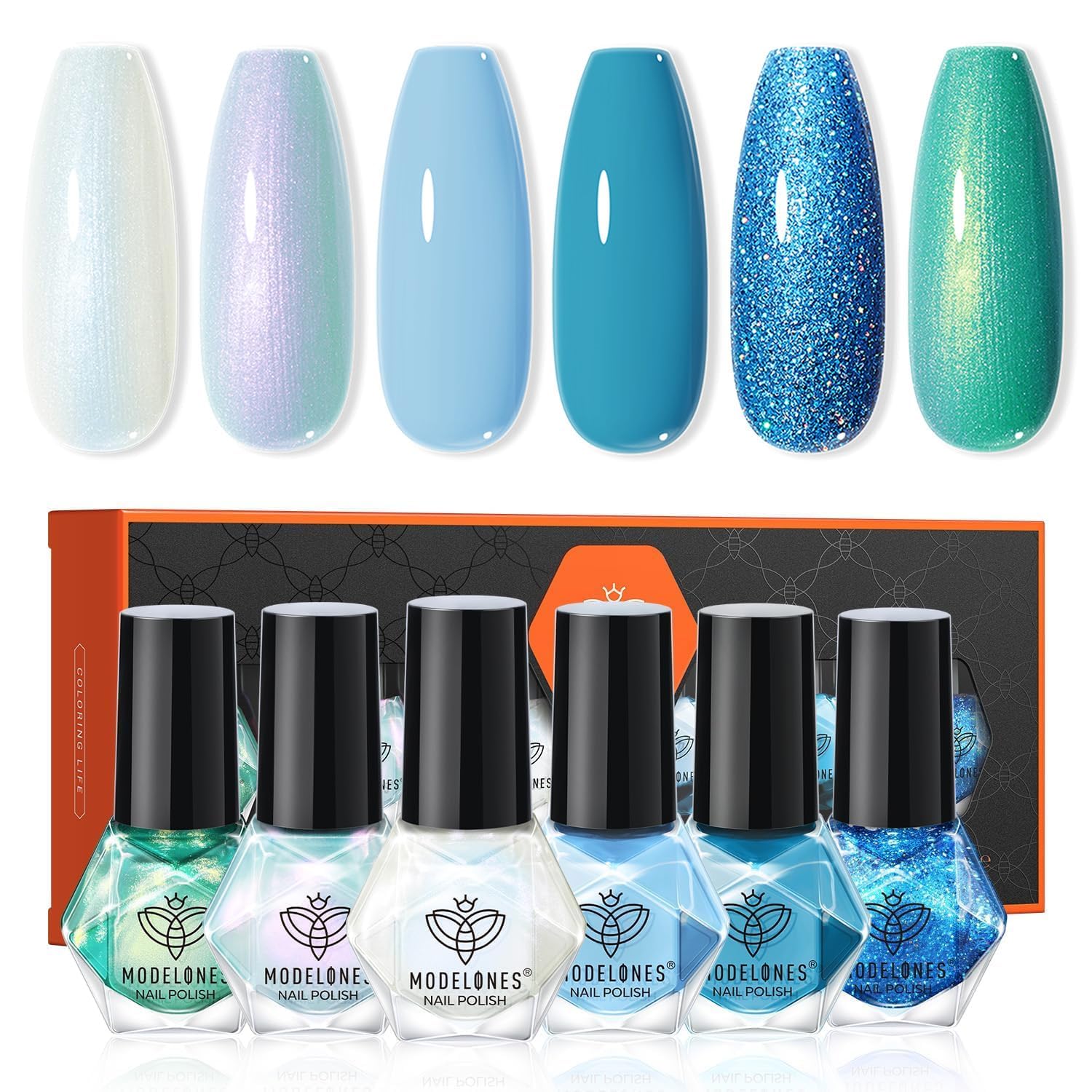 modelones Nail Polish Set 6 Colors Nude Nail Polish Jelly Set Red Pink Quick Dry Spring Summer Nail Polish 5ml (Sheer Nude Set) : Beauty & Personal Care