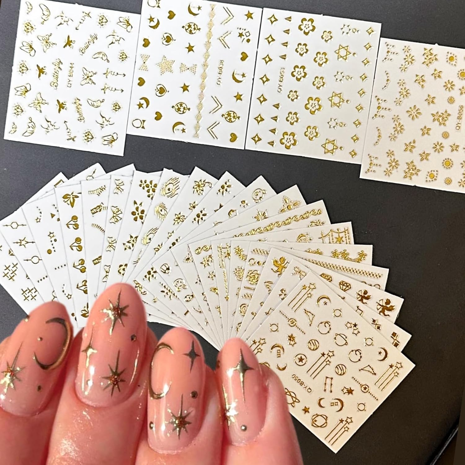 SPLOCUDU Colorful Cute Daisy. Floral. Heart. Flower Nail Art Stickers Decals. 3D Self Adhesive Supplies. Design Decoration Accessories for Women and Girls. 30 Sheets : Beauty & Personal Care