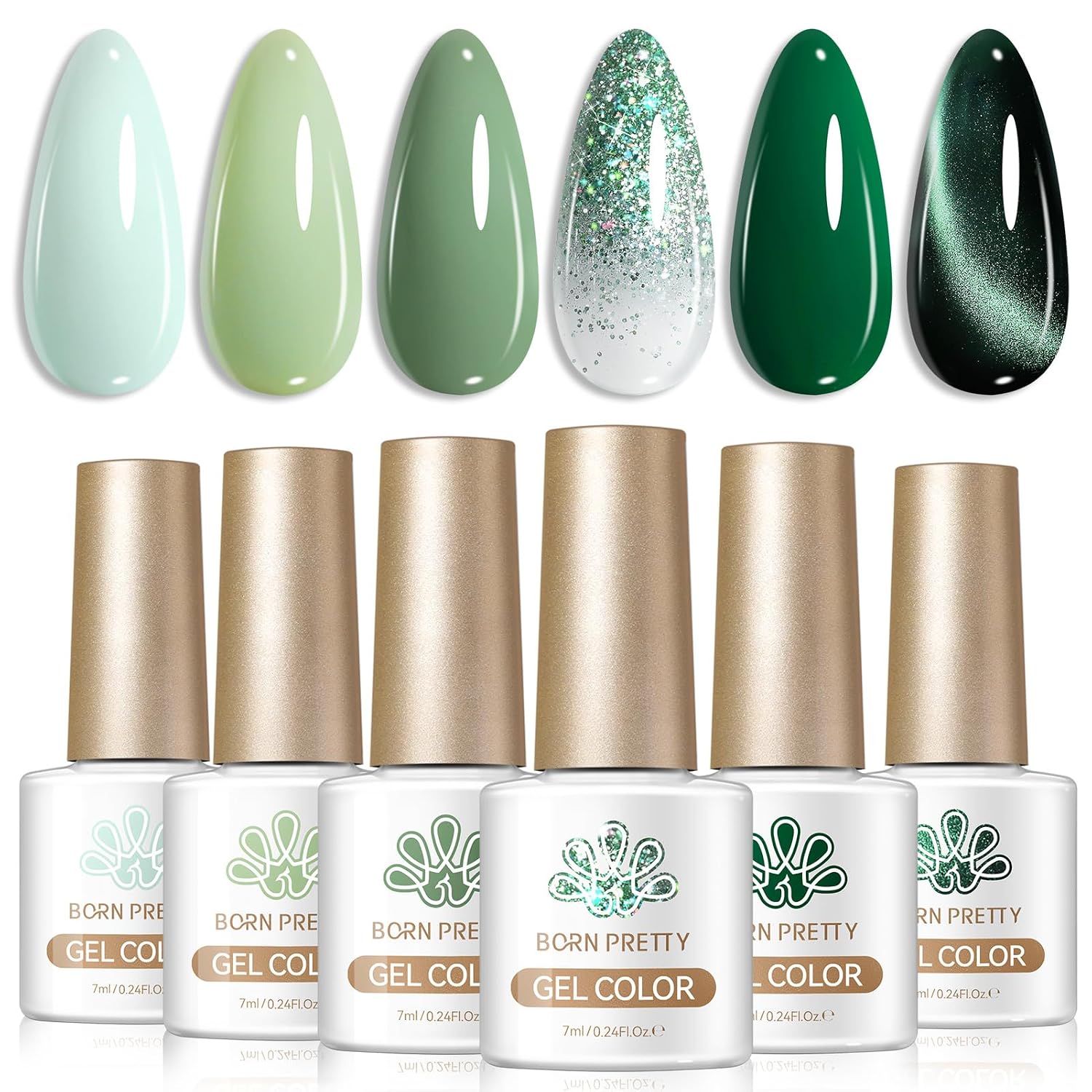 Born Pretty Pastel Gel Nail Polish Set Spring Summer Gel Polish Macaron Candy Sweet Color Gel Polish Easter Soft Pink Yellow Purple Blue Green Colors Collection Nail Art Gift Box 7ML 6PCS : Beauty & Personal Care