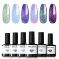 modelones Gel Nail Polish Set- 6 Colors 2026 Chameleon Aurora Shimmer Glitter Gel Polish Kit Blue Green Purple Nail Gel Polish Soak Off LED Nail Lamp Nail Art Gel Kit DIY Salon Gift : Beauty & Personal Care