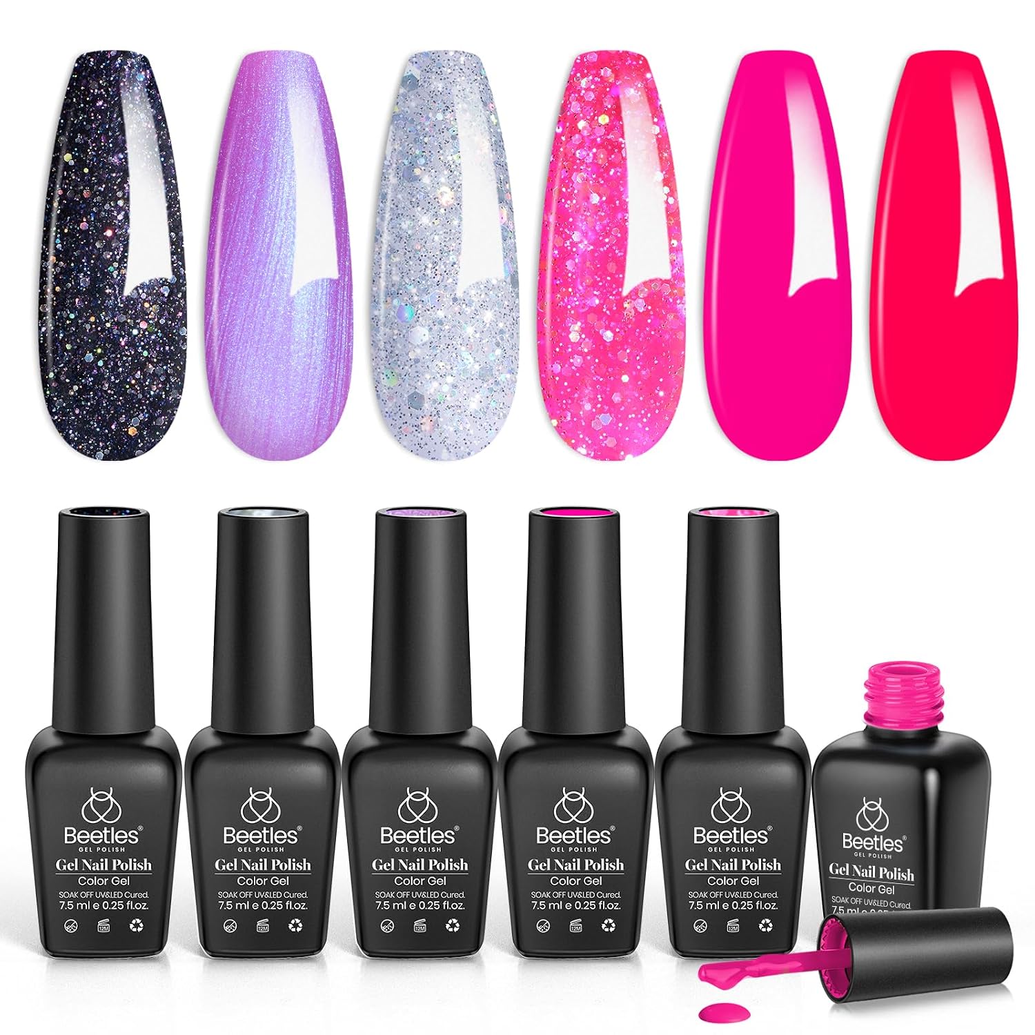 beetles Gel Polish Whispers of Love Jelly Gel Nail Polish Set - 6 Colors Milky White Nude Pink Neutral Sheer Translucent Soak Off UV Gel Nail Kit. Nail Concealer for Salon DIY Manicure Gift Women : Beauty & Personal Care
