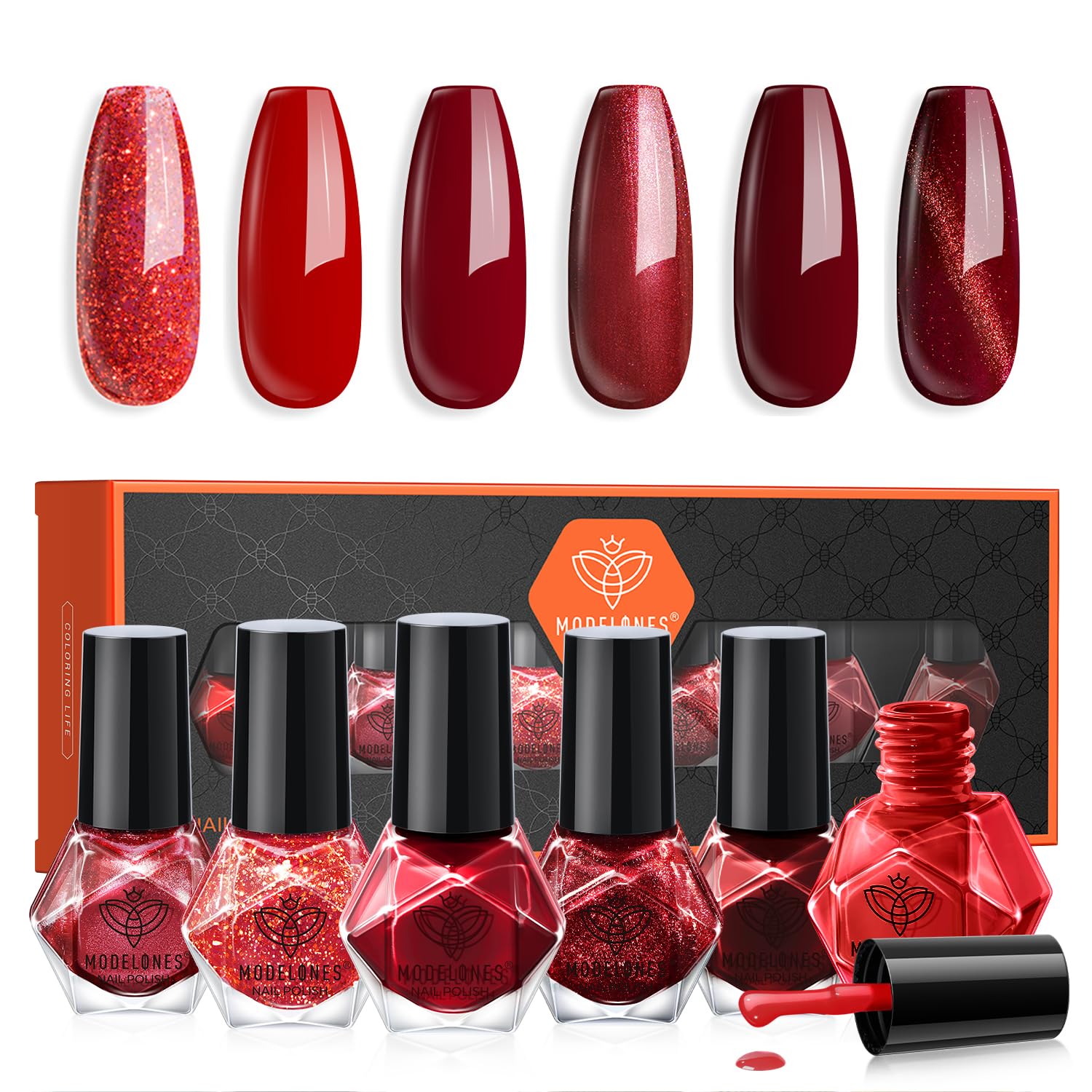 modelones Nail Polish Set 6 Colors Nude Nail Polish Jelly Set Red Pink Quick Dry Spring Summer Nail Polish 5ml (Sheer Nude Set) : Beauty & Personal Care