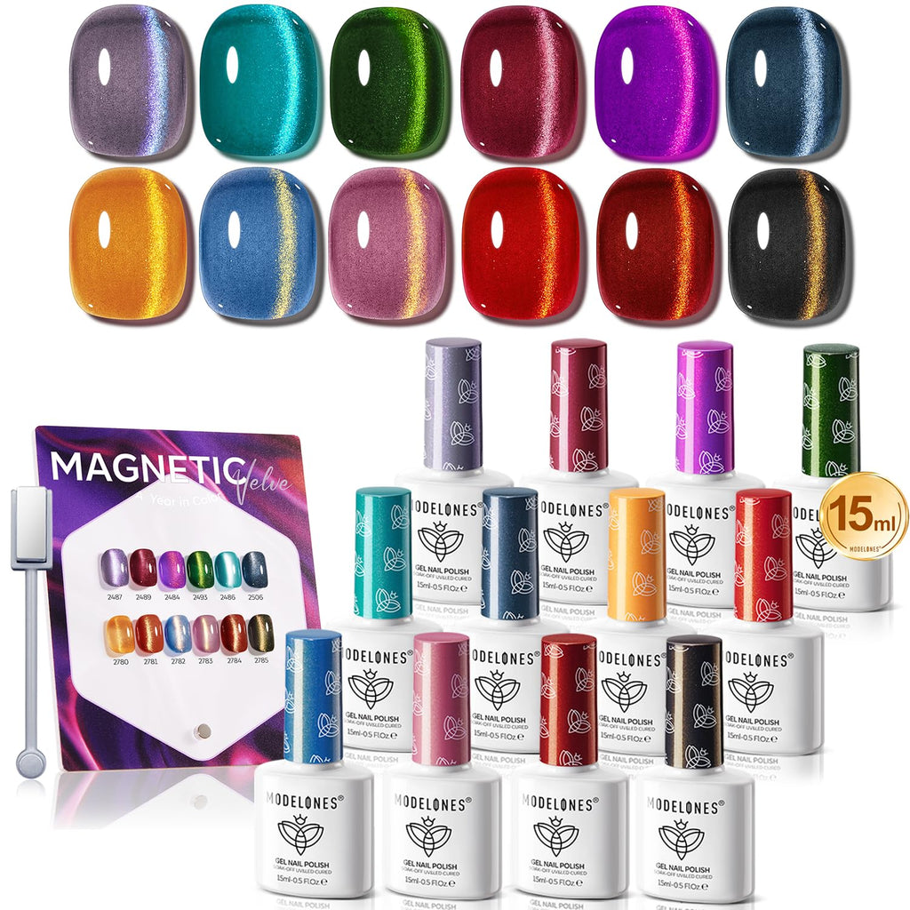 modelones 32 PCS Gel Nail Polish Set. 28 Colors Gel Polish with No Wipe Base Coat. Glitter & Glossy & Matte Top Coat Black Brown Red Purple Soak Off LED Nail Art Kit Salon at Home : Beauty & Personal Care