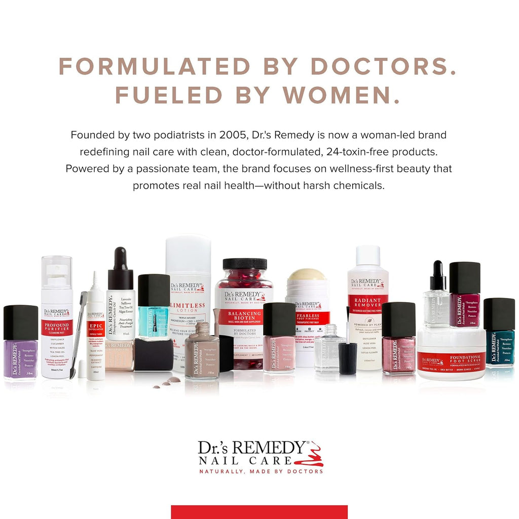 Dr.'s Remedy Total Two-In-One Base And Top Coat Nail Polish Clear Glaze Organic Nail Polishes Quick Dry. Clear Combination Base & Top Coats. 0.5 Fl Oz : Beauty & Personal Care
