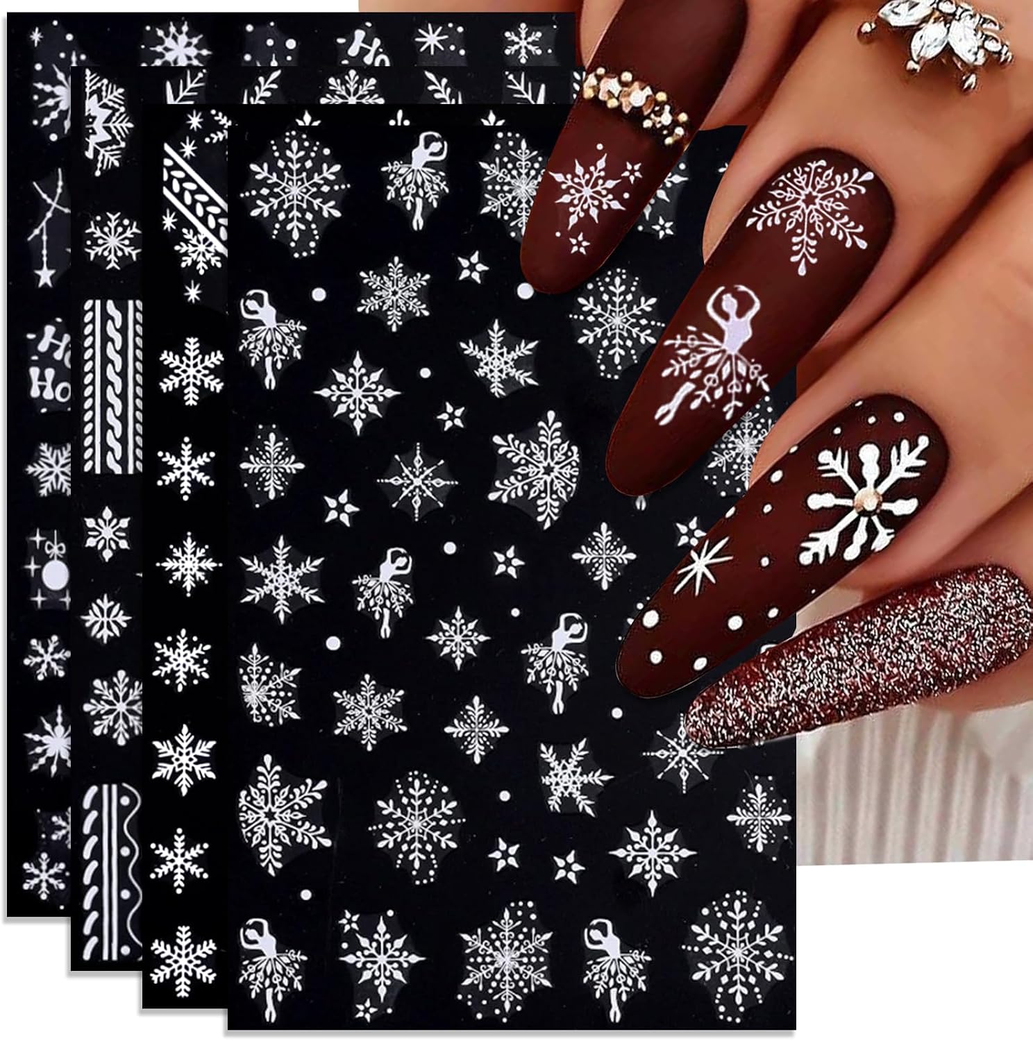 IDDFEVE 30 Sheets 8 Holiday Nail Art Stickers. Variety Pack All Season Nail Decals for All Year. Self-Adhesive Pegatinas Uñas 4th of July Halloween Fall Christmas Valentine St. Patrick's : Beauty & Personal Care