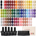 GAOY 60 Pcs Gel Nail Polish Set. 55 Colors All Season Gel Polish Kit Red Nude Black White Pink with 5 Pcs Soak off Base Glossy Matte Glitter Top Coat & Builder for Nail Art DIY Manicure at Home : Beauty & Personal Care