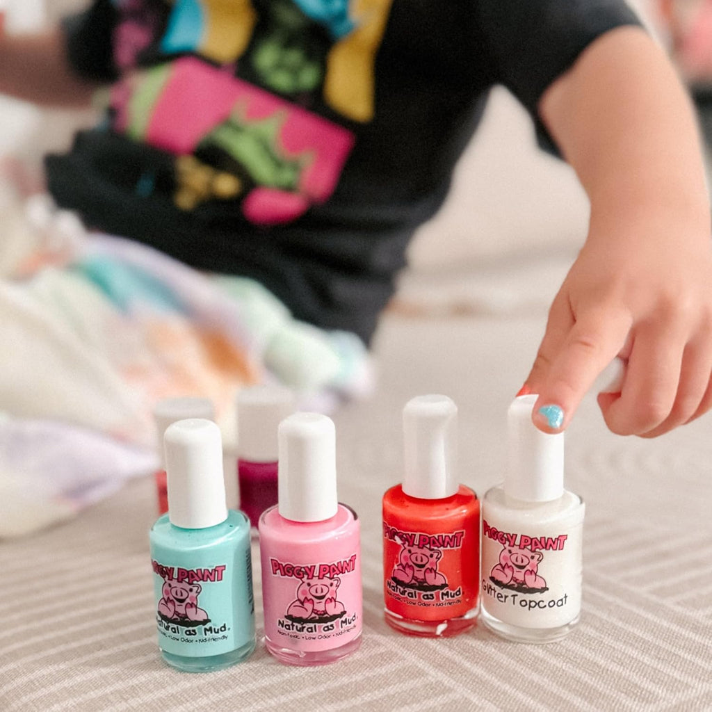 Piggy Paint | 100% Non-Toxic Girls Nail Polish | Safe. Cruelty-free. Vegan. & Low Odor for Kids | PINKie Promise : Beauty & Personal Care