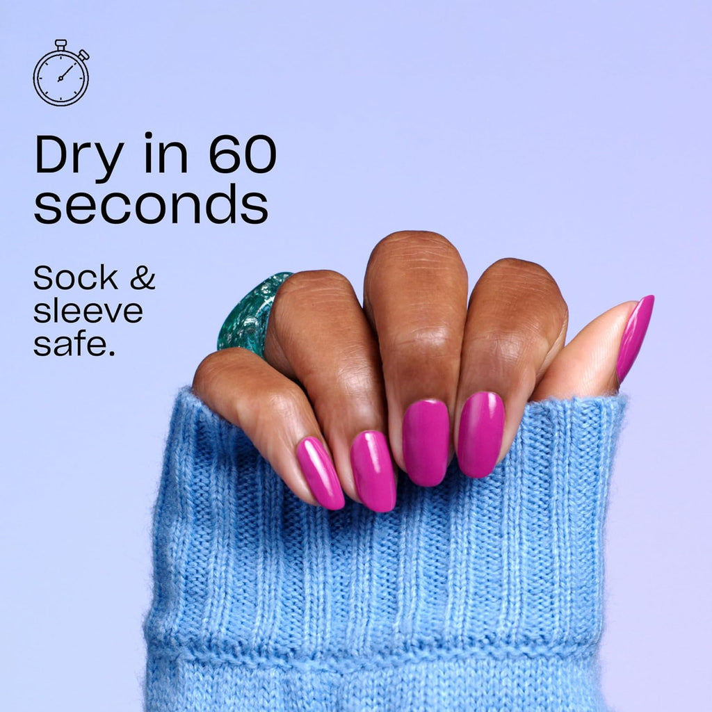 OPI RapiDry Flash n' Flirty | Opaque Soft Pink Pearl Quick Dry Nail Polish | Vegan. Smudge Proof. Fast Drying : Everything Else