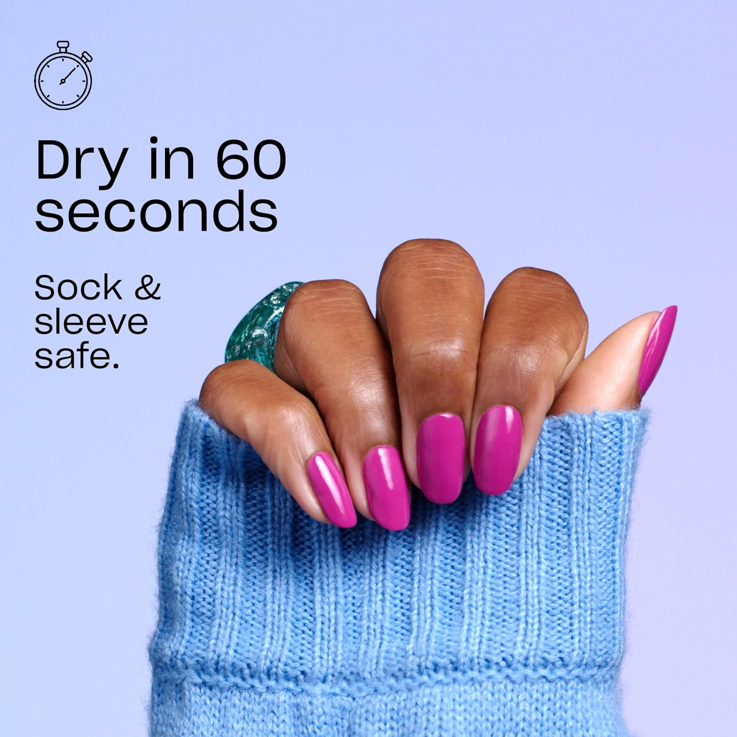 OPI RapiDry Flash n' Flirty | Opaque Soft Pink Pearl Quick Dry Nail Polish | Vegan. Smudge Proof. Fast Drying : Everything Else