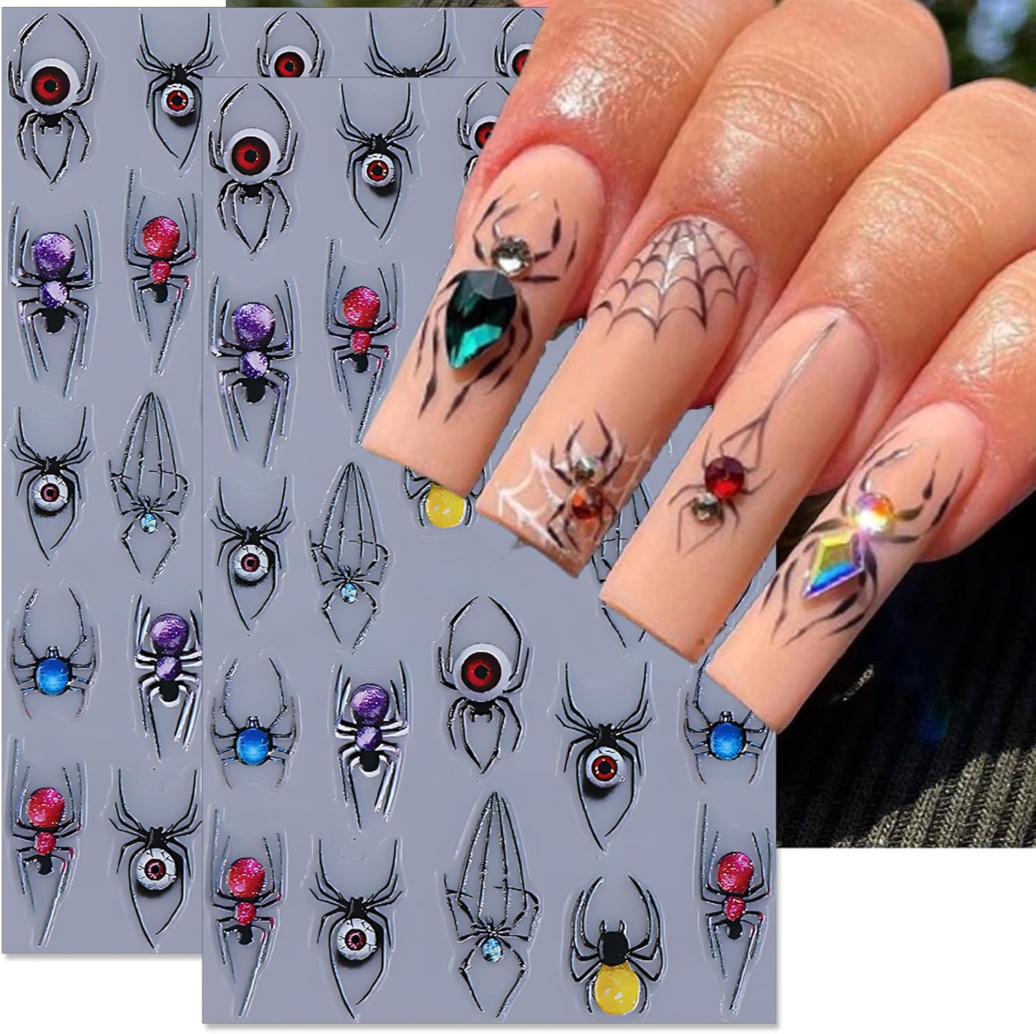 IDDFEVE 30 Sheets 8 Holiday Nail Art Stickers. Variety Pack All Season Nail Decals for All Year. Self-Adhesive Pegatinas Uñas 4th of July Halloween Fall Christmas Valentine St. Patrick's : Beauty & Personal Care