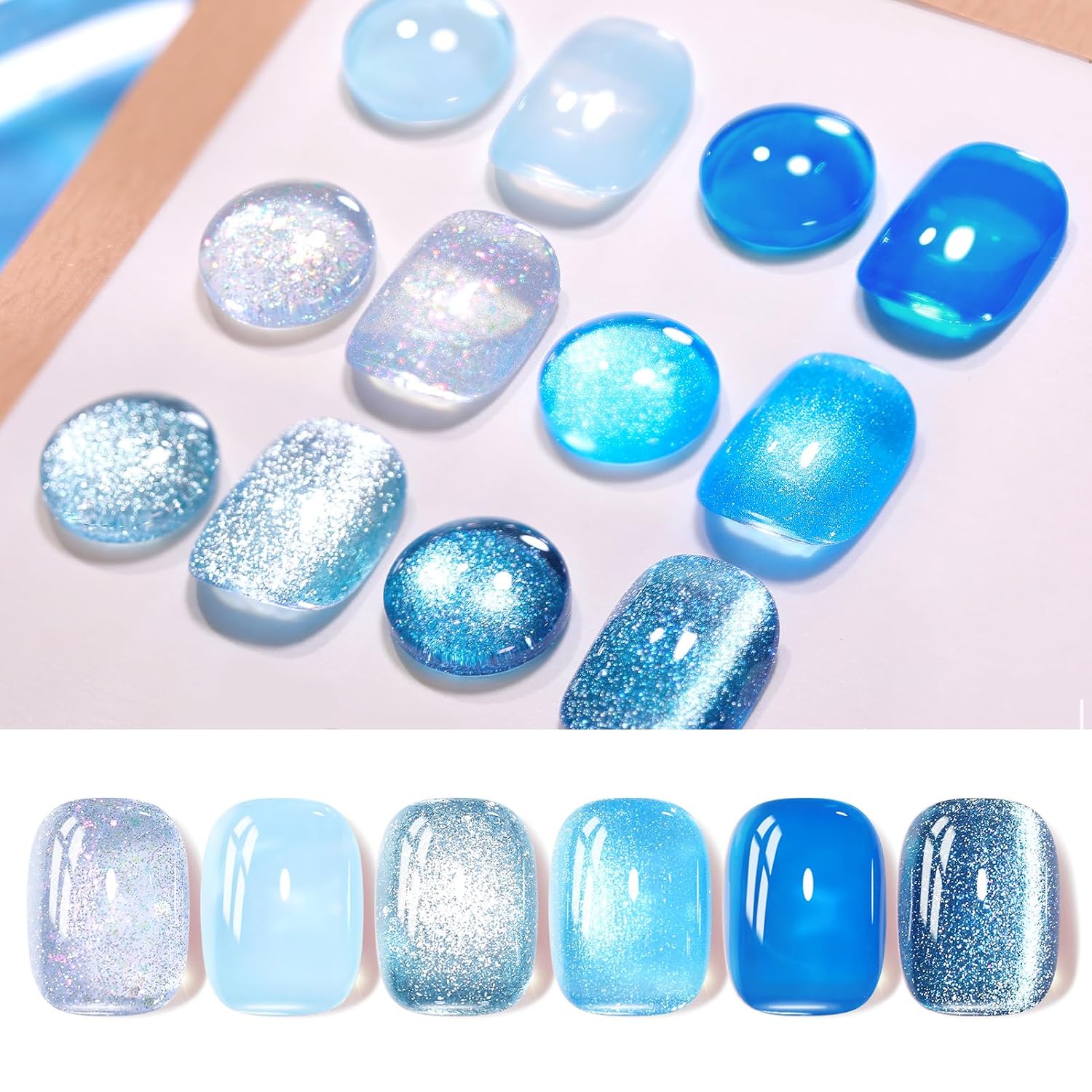 Born Pretty Gel Nail Polish Spring Summer Neon Fluorescent Orange Hot Pink Blue Yellow Green Purple Soak Off U V LED Gel Nail Polish Set Nails Art 7ml 6pcs : Beauty & Personal Care