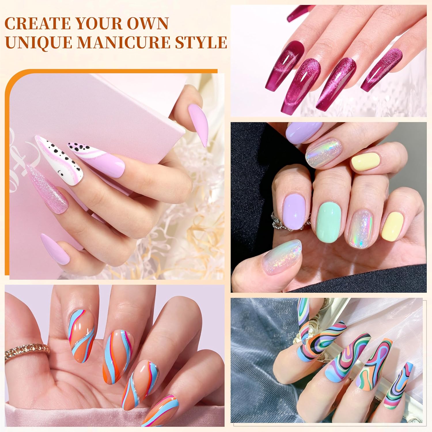 YALSYNY NAIL POLISH KIT with U V Lamp and Drill Starter Kit 36 Colors Gel Nail Polish Nail Art Gel Manicure Kit : Beauty & Personal Care