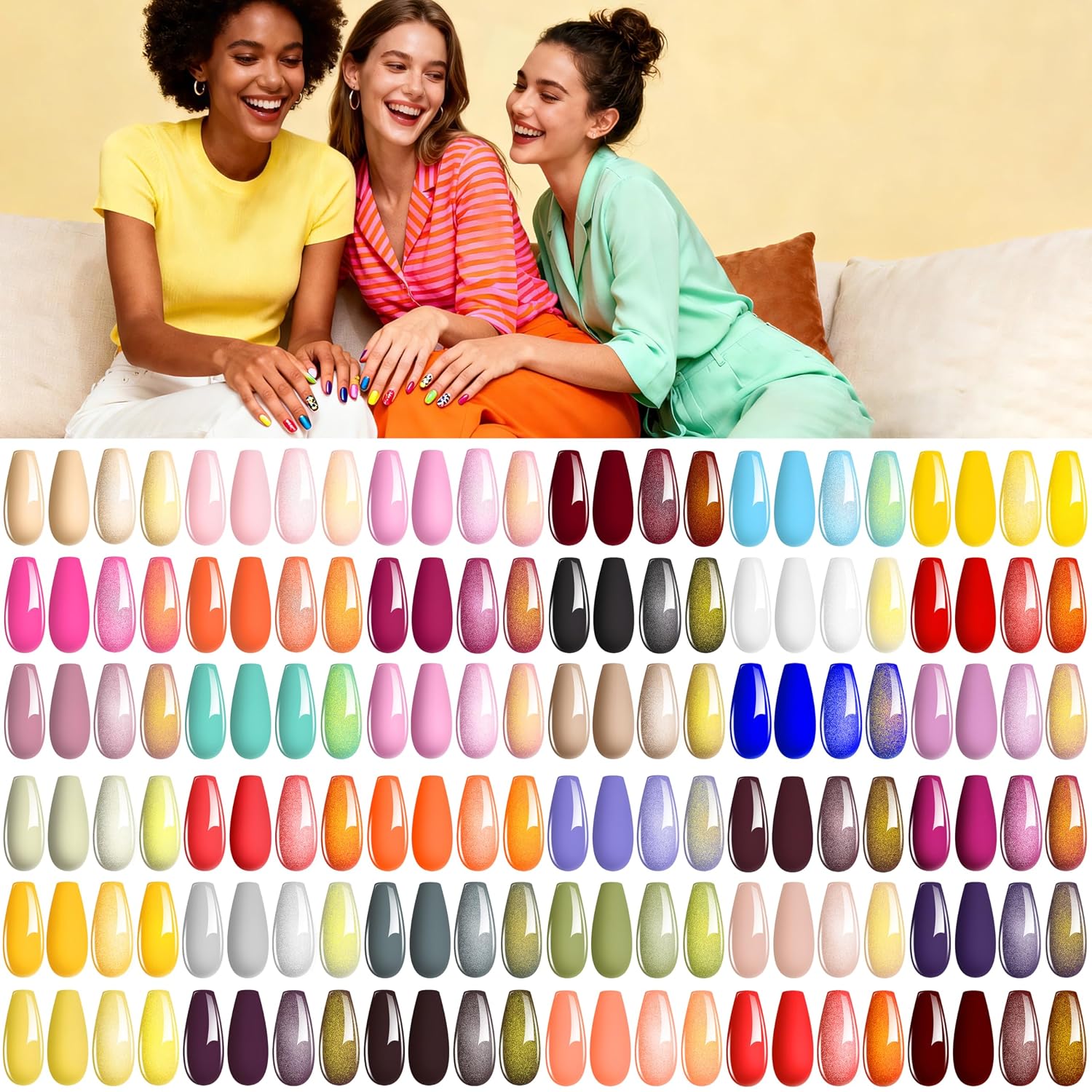 YALSYNY NAIL POLISH KIT with U V Lamp and Drill Starter Kit 36 Colors Gel Nail Polish Nail Art Gel Manicure Kit : Beauty & Personal Care